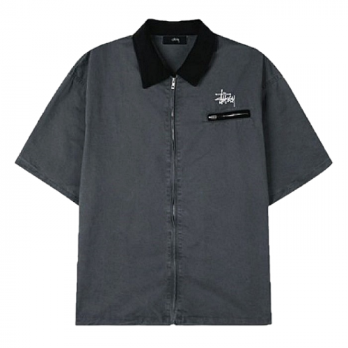 스투시 STUSSY 피그먼트 워크 반팔자켓