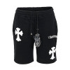 CHROME HEARTS 화이트 크로스 트레이닝 반바지