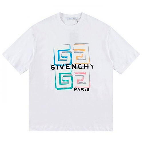 GIVENCHY 큐브 로고 반팔 티셔츠