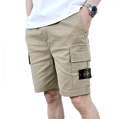 스톤아일*드 STONE ISLAND 린넨 카고 5부 반바지
