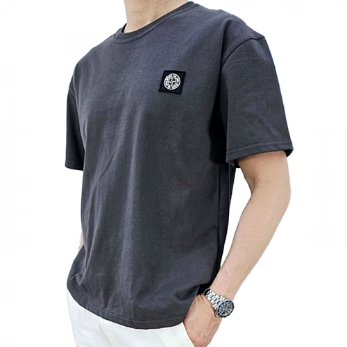 스톤아일*드 STONE ISLAND 자수로고 반팔 티셔츠