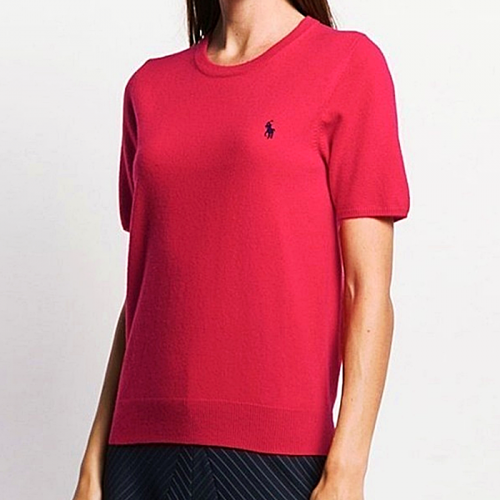랄프로렌 polo ralphlauren 라운드 니트반팔 - woman