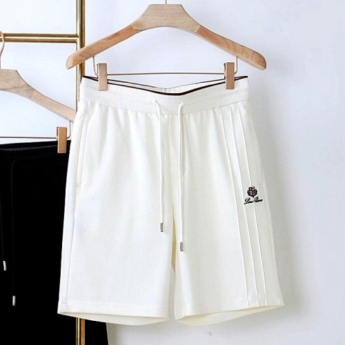 Loro Piana 멀티 자수로고 클래식 절개 하프팬츠