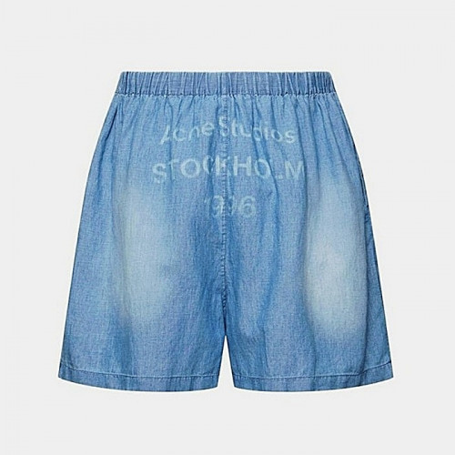 Acne Studios 로고스템프 데님쇼츠