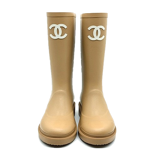 CHANEL 러버 하이 레인부츠
