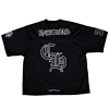 크롬*츠 Chrome hearts 바시티로고드 메쉬 티셔츠