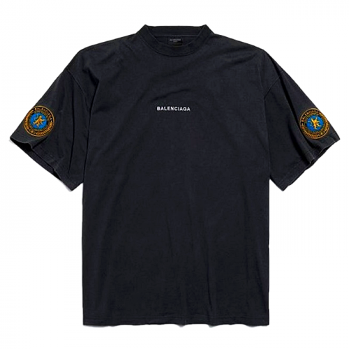 발렌시*가 BALENCIAGA 인시그니아 페이드 티셔츠