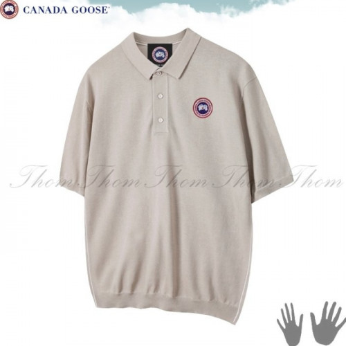 캐나다*스  워셔블 카라 반팔 니트