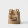 프라다 마리너 스몰 리나일론 버킷 백 - 카멜 브라운