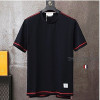 THOM BROWNE 콘트라스트 스터치 티셔츠