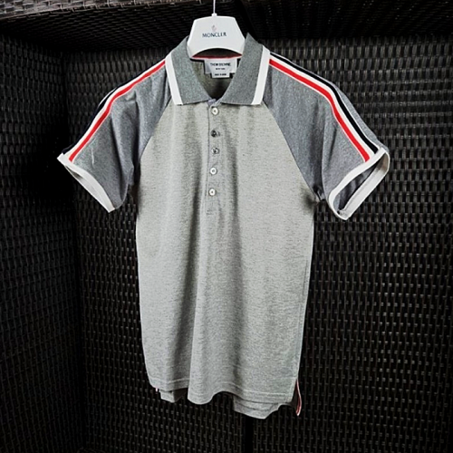 THOM BROWNE 라인포인트 PK 카라티셔츠