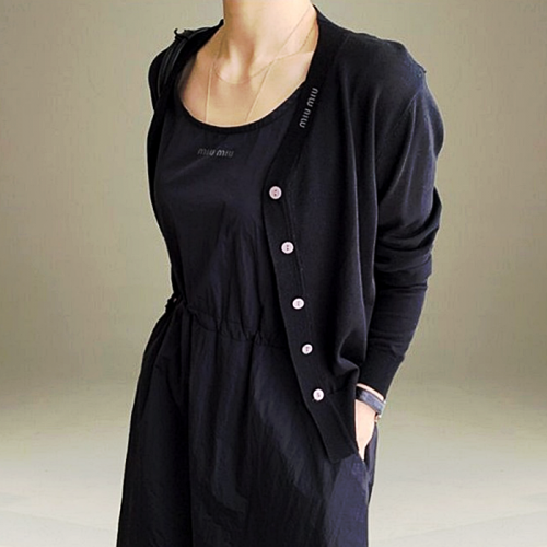 미우 MIUMIU 바스락 원피스 가디건 셋업 SET