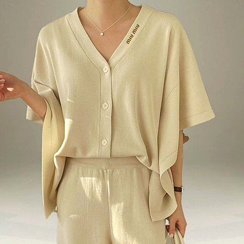 미우 MIUMIU 바스락 원피스 가디건 셋업 SET