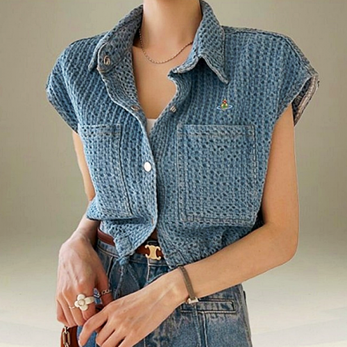 비비안 Vivienne Westwood 웨스턴 데님반팔