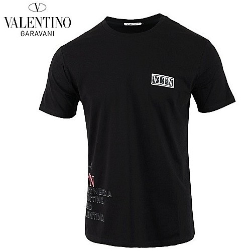 VALENTINO 레터링로고 실켓 티셔츠