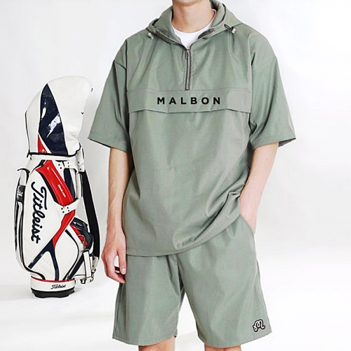 MALBON 아노락후드 반바지 셋업 SET