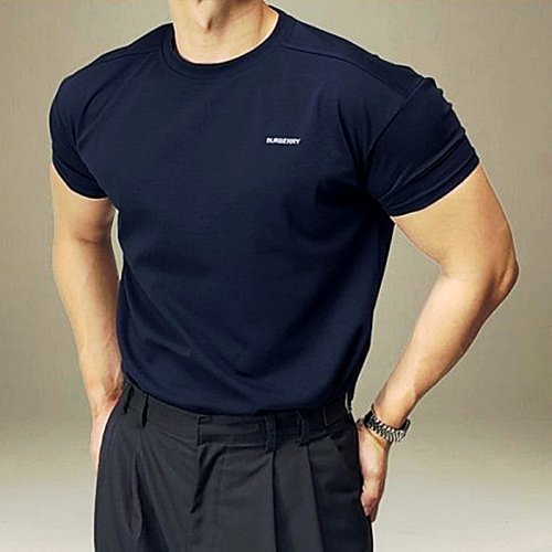 버*리 BURBERRY 절개 레터링 반팔