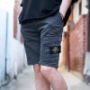 STONE ISLAND 와펜 패치 콤파스 카고 반바지