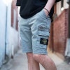 STONE ISLAND 메탈워싱 카고 숏팬츠