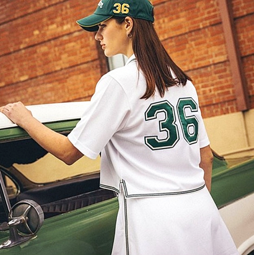 말본 MALBON 36 버킷 버튼업 셔츠 & 스커트