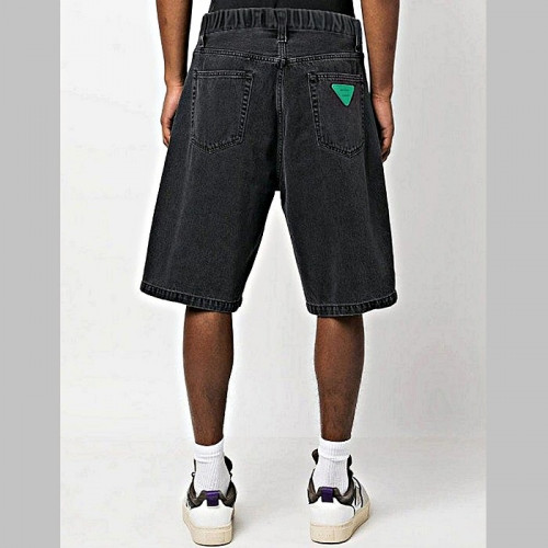 BOTTEGA VENETA 그린 트라이앵글 원턱 세미오버 하프진