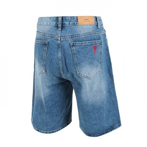 AMI 드 꾀흐 버뮤다 워싱 데님쇼츠