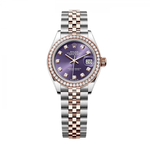 ROLEX Lady 데이트저스트 28mm 에버로즈 골드 오베르진콤비