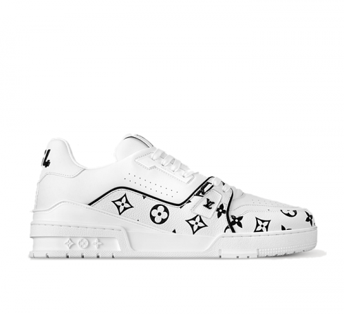 LOUIS VUITTON LV 트레이너 스니커즈 - 화이트 & 블랙