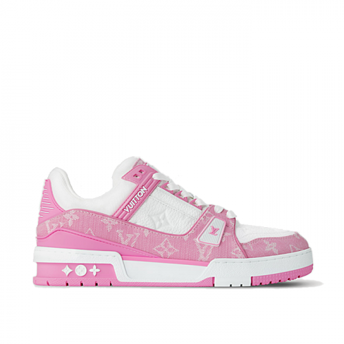 루이비통 LOUIS VUITTON LV 트레이너 스니커즈 - 핑크