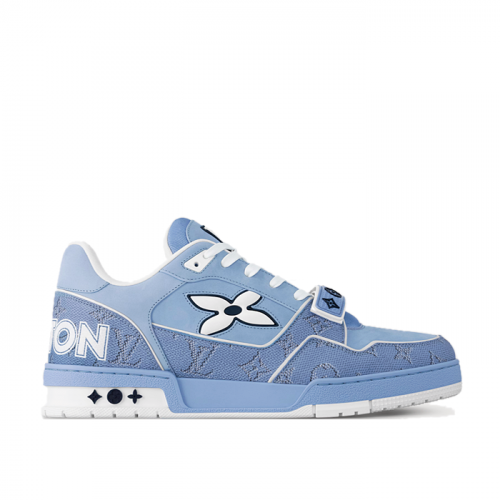 LOUIS VUITTON LV 트레이너 스니커즈 - 스카이블루