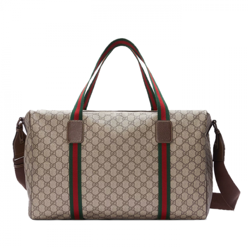 GUCCI 웹(Web) 디테일 미디엄 더플백