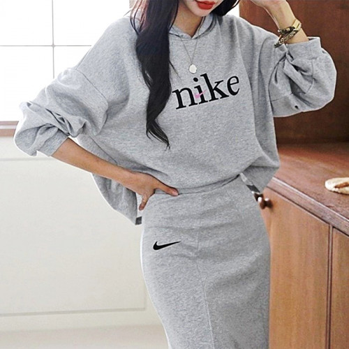 NIKE 리나 후드 치마 세트