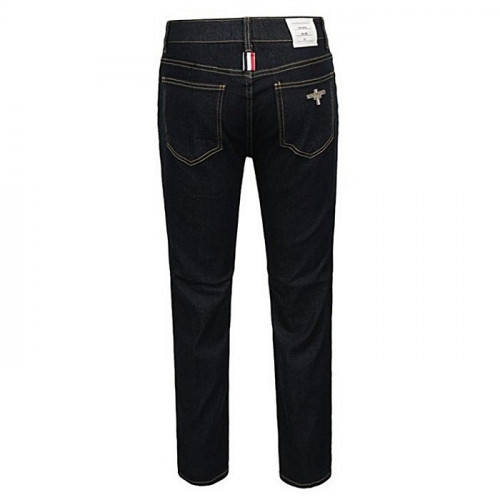 THOM BROWNE 진청 빈티지 히든밴딩 슬림일자 팬츠