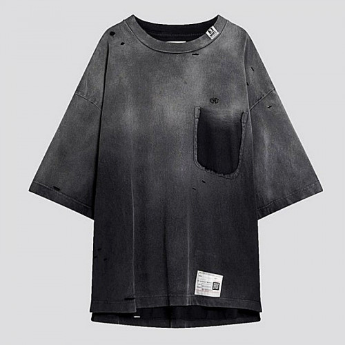 메종 Maison Margiela 디스티드 페이드 오버 티셔츠