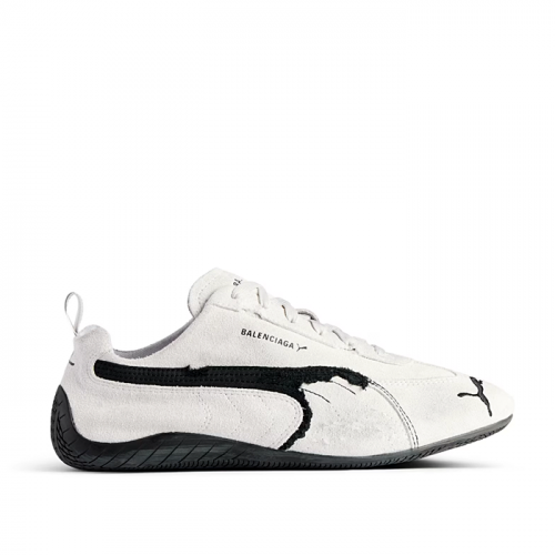 BALENCIAGA x PUMA 스피드캣 스웨이드 스니커즈 - 화이트