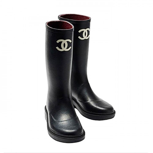 CHANEL 러버 하이 레인부츠