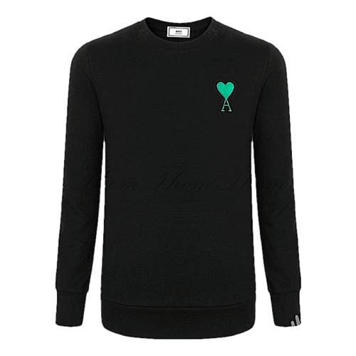 아미 AMI 그린하트 맨투맨