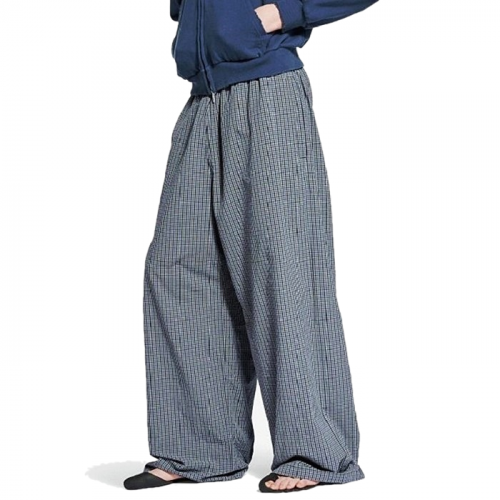 BALENCIAGA 크레스트 체크드 트랙팬츠