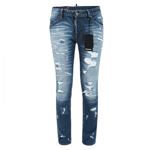 디스퀘어드 DSQUARED 패치 데미지 디스 슬림 일자진