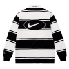 SUPREME x NIKE 액티브 로고드 스트라이프 럭비 티셔츠