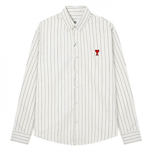 아미 AMI 스몰하트 스트라이프 셔츠