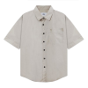 AMI 톤온톤 하트 코튼 포플린  숏슬리브 셔츠