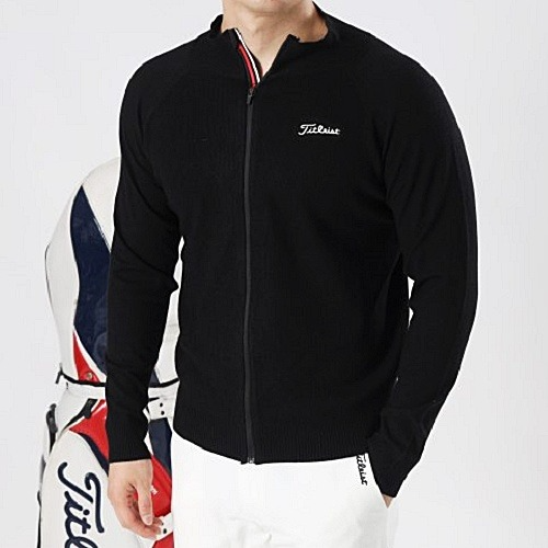 타이틀리*트 테이프 나그랑 니트집업