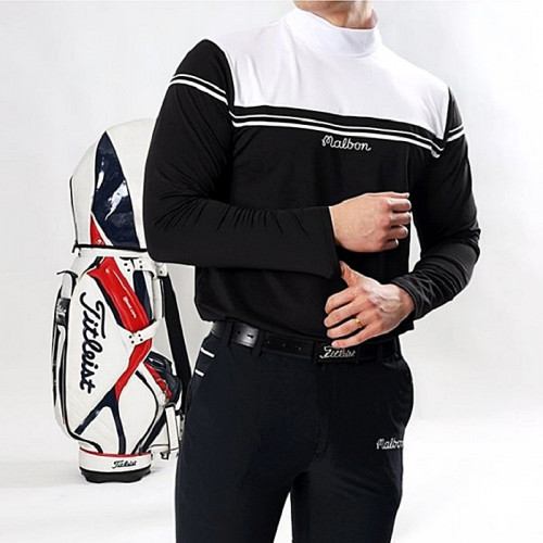 말본 MALBON 팔라인 스판 폴라티셔츠