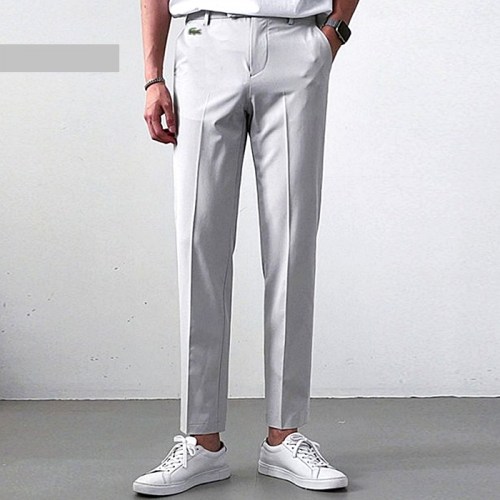 라코스테 LACOSTE 사방스판 뒷밴딩 슬랙스