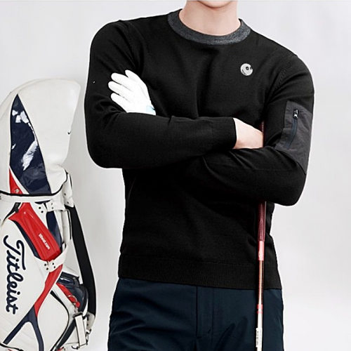 MALBON 싱글팔지퍼 볼 라운드니트