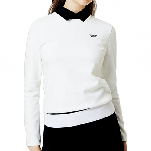 PXG 윈터 플리스 카라 롱 슬리브 티셔츠