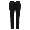 THOM BROWNE 안기모 블랙 스판 슬림 일자팬츠