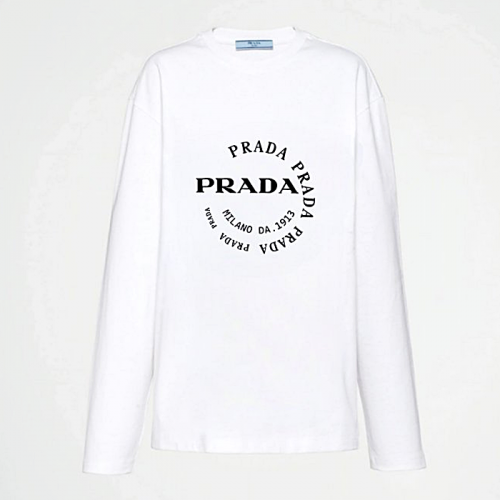 프라다 PRADA 써클로고 롱슬리브