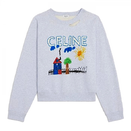 셀린느 CELINE 하우스로고드 스웻셔츠